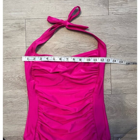 Women's Ruched One Piece Swimsuit Full Coverage Swimwear Tummy Control Beachwear - Picture 4 of 5